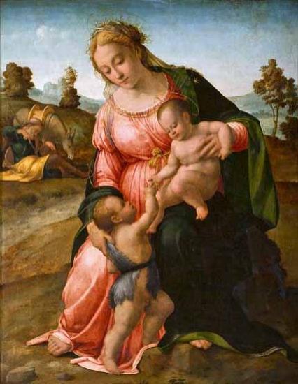 Francesco Granacci Madonna and Child with St John the Baptist